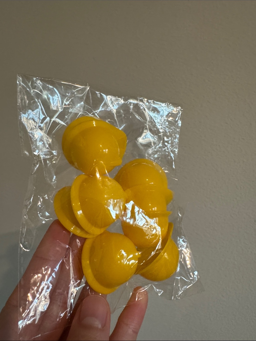Yellow Plastic Mini Hard Hats
